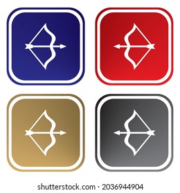 Arrow And Bow Icon Vector Illustration. Archer Bow Icon
