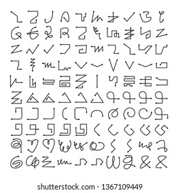 arrow bow icons vector set