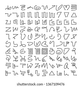arrow bow icons vector set