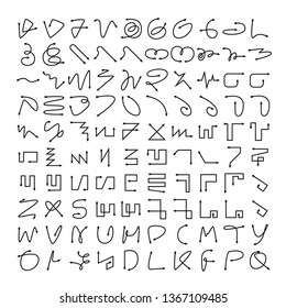 arrow bow icons vector set