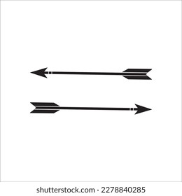 Arrow bow vector icon simple design