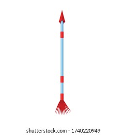Flecha para icono de vector de arco.Icono de vector de dibujos aislados en flecha de fondo blanco para arco.