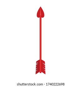 Arrow for bow vector icon.Cartoon vector icon isolated on white background arrow for bow.