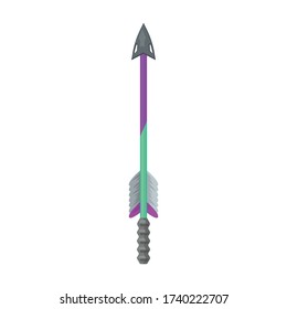 Flecha para icono de vector de arco.Icono de vector de dibujos aislados en flecha de fondo blanco para arco.