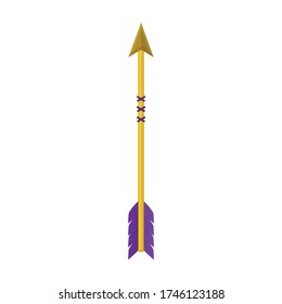 Flecha para icono de vector de arco.Icono de vector de dibujos aislados en flecha de fondo blanco para arco.