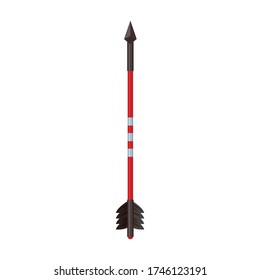 Flecha para icono de vector de arco.Icono de vector de dibujos aislados en flecha de fondo blanco para arco.