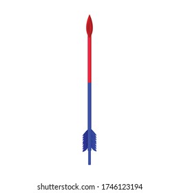 Arrow for bow vector icon.Cartoon vector icon isolated on white background arrow for bow.
