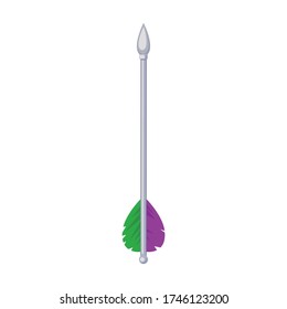Arrow for bow vector icon.Cartoon vector icon isolated on white background arrow for bow.