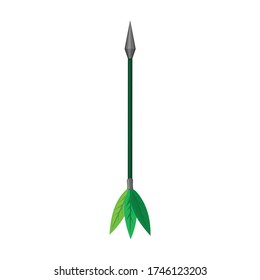 Pfeil für Bugvektorsymbol.Cartoon Vektor Symbol isoliert auf weißem Hintergrund Pfeil für Bogen.