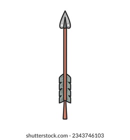 Flecha para icono de vector de arco.Icono de vector de color aislado en flecha de fondo blanco para arco.