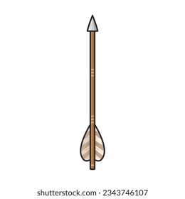 Flecha para icono de vector de arco.Icono de vector de color aislado en flecha de fondo blanco para arco.