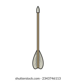 Arrow for bow vector icon.Color vector icon isolated on white background arrow for bow.