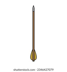 Flecha para icono de vector de arco.Icono de vector de color aislado en flecha de fondo blanco para arco.
