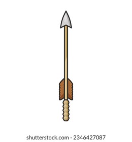 Arrow for bow vector icon.Color vector icon isolated on white background arrow for bow.