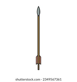 Flecha para icono de vector de arco.Icono de vector de color aislado en flecha de fondo blanco para arco.