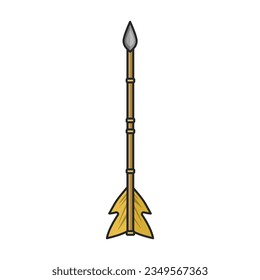 Flecha para icono de vector de arco.Icono de vector de color aislado en flecha de fondo blanco para arco.