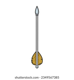 Flecha para icono de vector de arco.Icono de vector de color aislado en flecha de fondo blanco para arco.