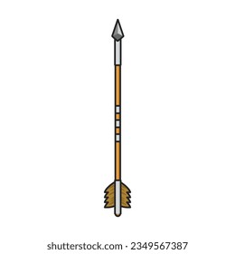 Arrow for bow vector icon.Color vector icon isolated on white background arrow for bow.