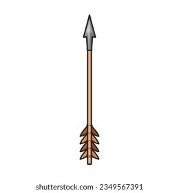 Arrow for bow vector icon.Color vector icon isolated on white background arrow for bow.