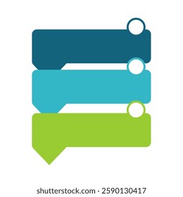 Arrow box business diagram for corporate planning