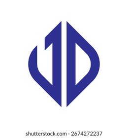 Logotipo de construção de seta em azul, símbolo de arranha-céu abstrato para construção, imóveis e desenvolvimento de marca.