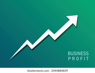 arrow business going up economic growth trading stock profit financial surplus booming
