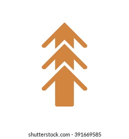 Arrow business Icon, vector illustration. Flat design style