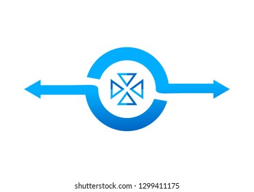 Arrow, business logo vector