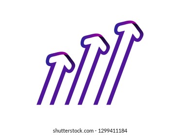 Arrow, business logo vector