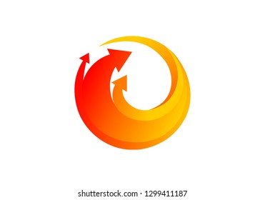 Arrow, business logo vector