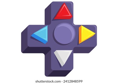 Arrow Button Functional Game Related Sticker