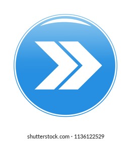 Arrow button icon isolated on white background. Trendy arrow button icon in flat style. Template for web site, app, ui and logo. Vector illustration, eps 10