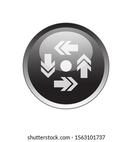 Arrow Button Icon Vector Design. up, down, left, right. arrow Button Vector design illustration for ellectronic. web icon push-button arrow.