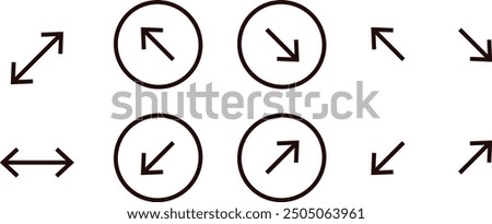 arrow button line circle icon