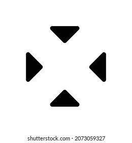 arrow button symbol icon vector illustration