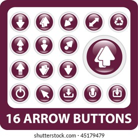 arrow buttons. vector