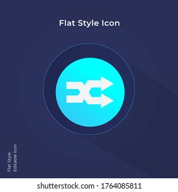Arrow bypass flat icon for website, mobile app and ui design.