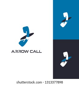 Arrow Call Logo Template Inspiration