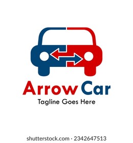 Arrow car symbol design template illustration