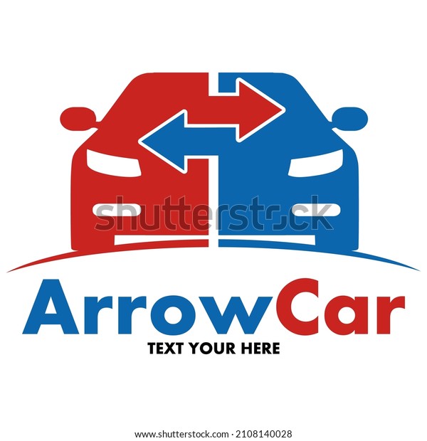 Arrow car vector logo template. This\
design use change symbol. Suitable for\
transportation