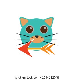 Arrow Cat Logo Icon Design