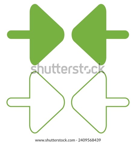 Arrow, center, clash, collision, horizontal icon. Arrow icon set
