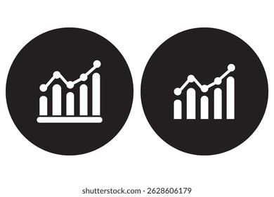 Arrow chart moving upwards icon simple vector symbol. Increase icon vector EPS 10