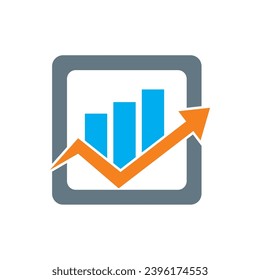 arrow check mark business vector logo