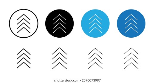 Arrow chevron icon Outline vector for web ui