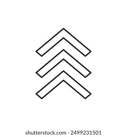 Arrow chevron icon, template for graphic and web design. vector illustration