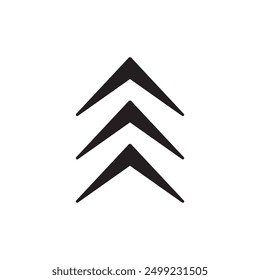 Arrow chevron icon, template for graphic and web design. vector illustration
