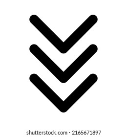 Arrow chevron symbol. Black arrows symbols set. Blend effect. Vector isolated on white.