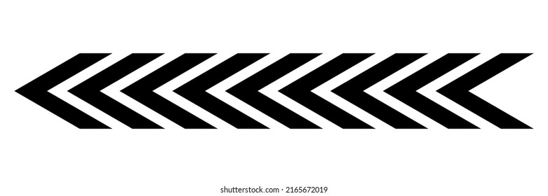 Arrow chevron symbol. Black arrows symbols set. Blend effect. Vector isolated on white.