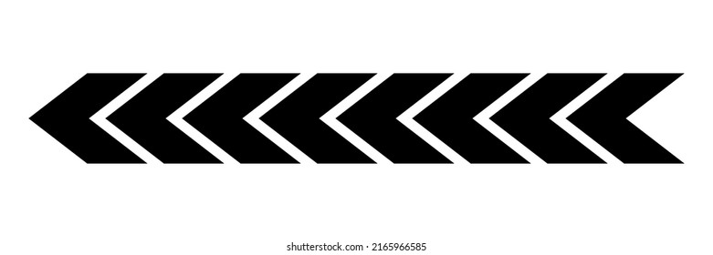 Arrow chevron symbol. Black arrows symbols set. Blend effect. Vector isolated on white.